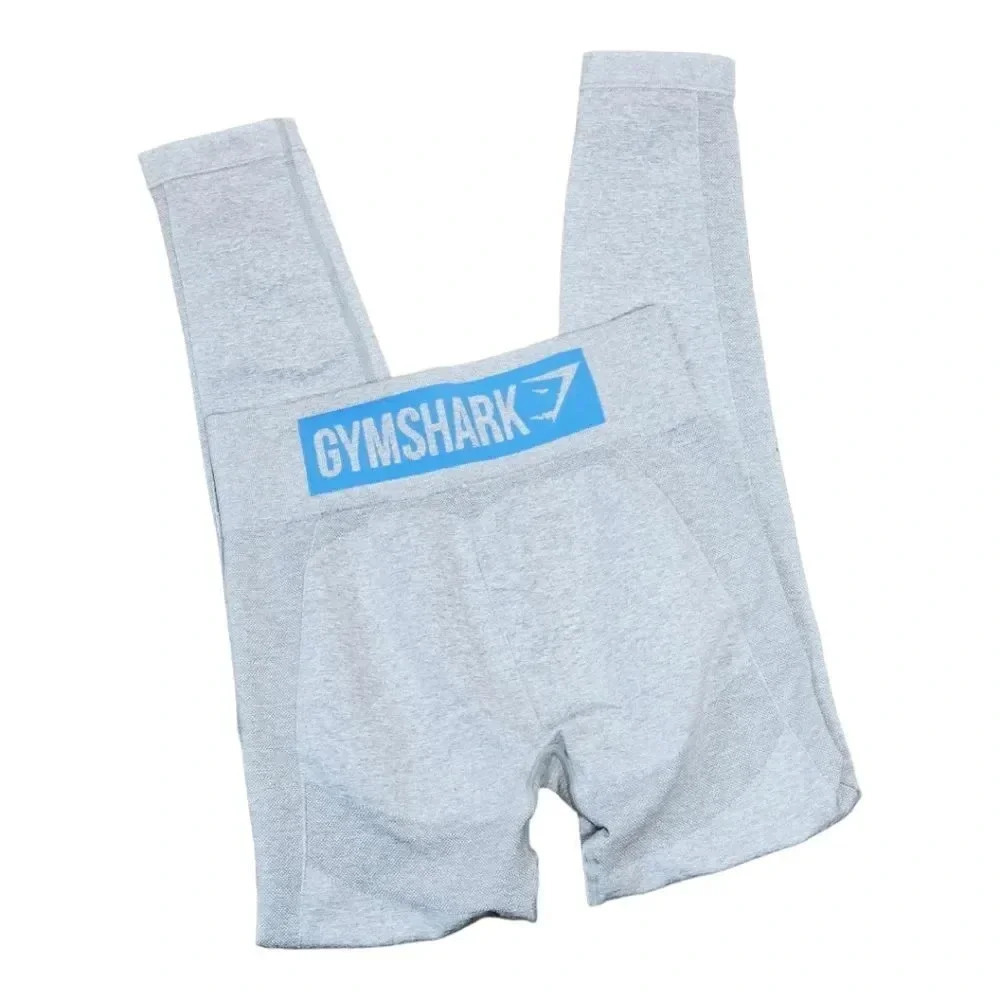 Gymshark flex high waisted light heather grey leggings small